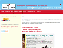 Tablet Screenshot of fredcamp.org